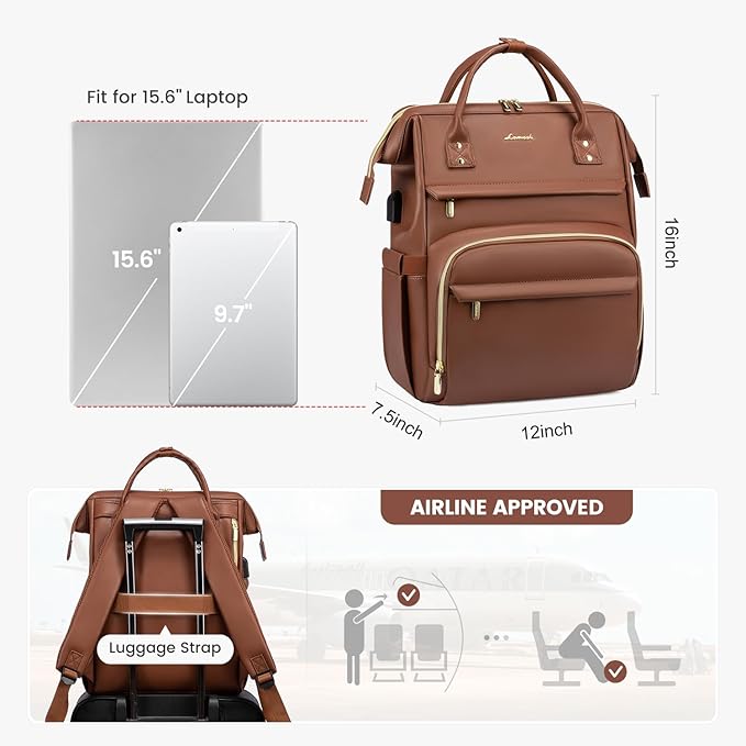 USB-Enabled Fashion Laptop Backpack