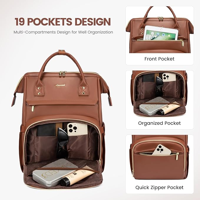 USB-Enabled Fashion Laptop Backpack