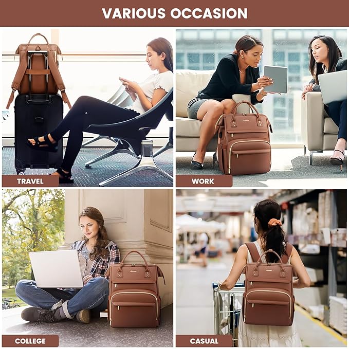 USB-Enabled Fashion Laptop Backpack