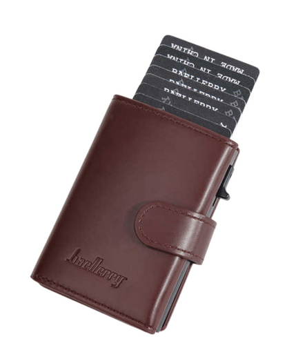 Slim RFID Pop-Up Leather Wallet
